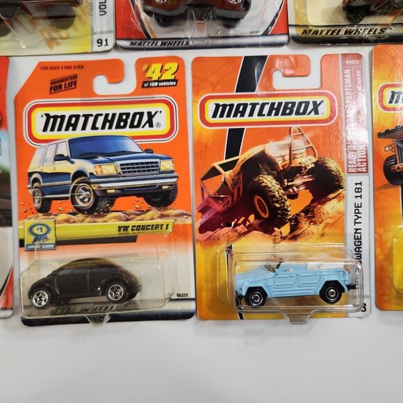 Matchbox Volkswagen Diecast Car Lot of 17 New Beetle Concept 1 Convertible 4x4 - Picture 3 of 16
